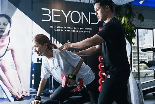 BEYONDのパーソナルトレーニングの様子